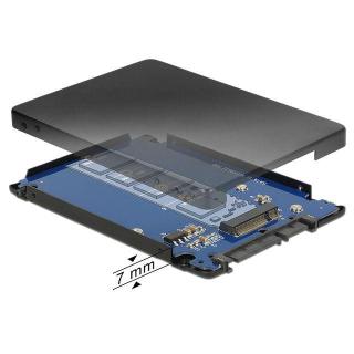 Adapter SATA 22PIN - M.2 NGFF Obudowa