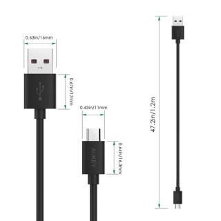 CB-D10 Black zestaw 3 szt. szybkich kabli Quick Charge micro USB-USB | 3x1.2m | 480 Mbps