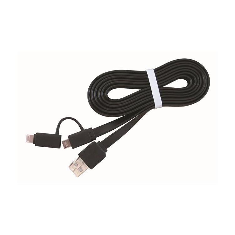 Kabel USB AM- Micro-BM/ Lightning Apple 1m