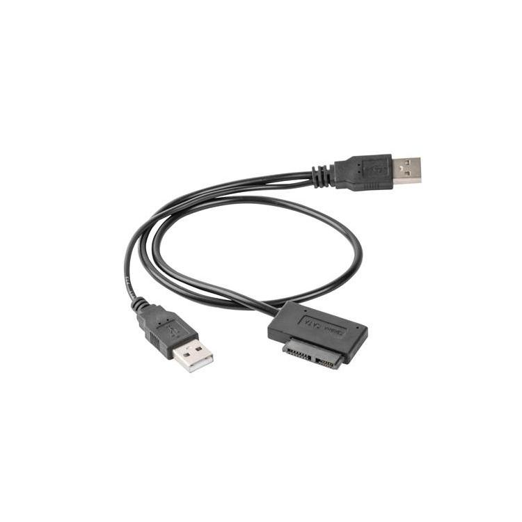 Adapter USB(M)+Power - SATA Slim SSD (na kablu)