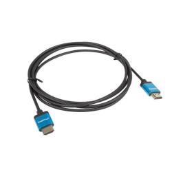 Kabel HDMI Lanberg M/M v2.0 0,5m 4K slim czarny