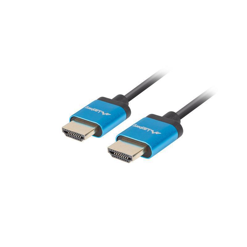 Kabel HDMI Lanberg M/M v2.0 1m 4K slim czarny