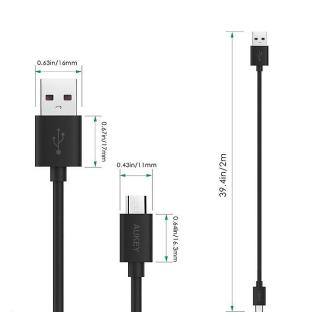 CB-D9 Black szybki kabel Quick Charge micro USB-USB | 2m | 480 Mbps