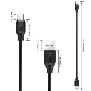 Zestaw 3 szt. kabli Quick Charge USB C-USB 3.0 | 3 x 1m CB-CMD3