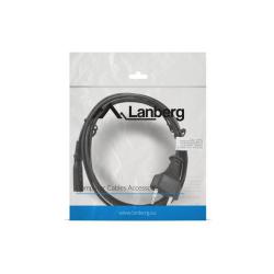 Kabel zasilający Lanberg CEE 7/16 - IEC 320 C7 EURO (radiowy) 1,8m VDE czarny