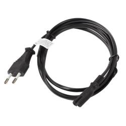 Kabel zasilający Lanberg CEE 7/16 - IEC 320 C7 EURO (radiowy) 1,8m czarny