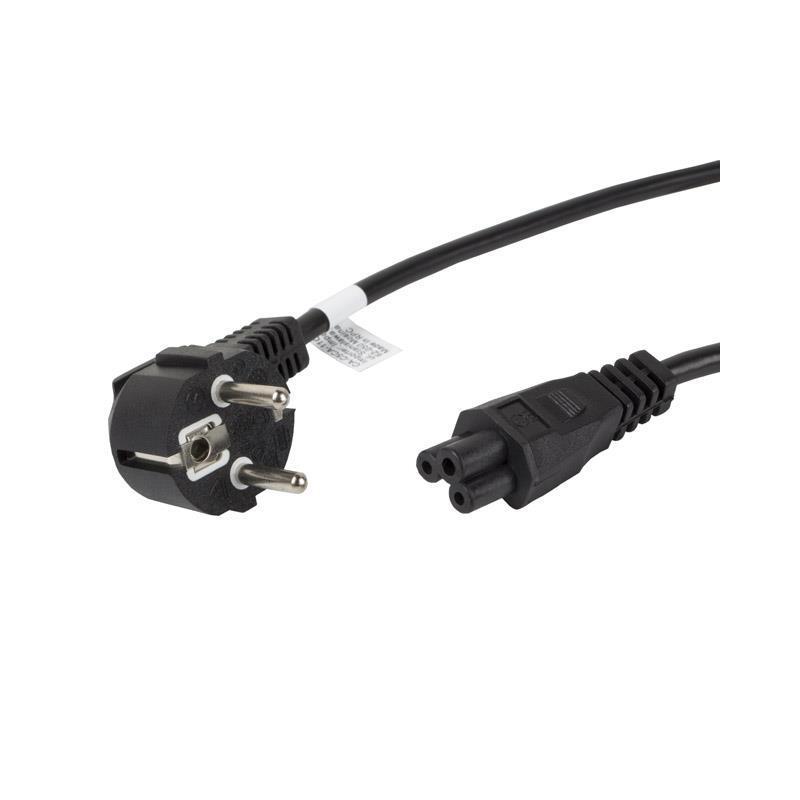 Kabel zasilający Lanberg CEE 7/7 - IEC 320 C5 notebook (miki) 1,8m VDE czarny