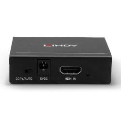 Splitter HDMI 2.0 LINDY 2 Port 10,2G 4K 3D czarny