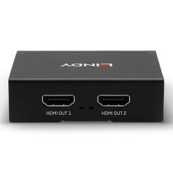 Splitter HDMI 2.0 LINDY 2 Port 10,2G 4K 3D czarny