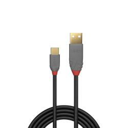 Kabel USB 2.0 LINDY Type A to C Cable, Anthra Line 3m Black