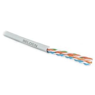 Kabel teleinformatyczny, instalacyjny, U/UTP kat.5e 4x2xAWG24/1, drut, miedziany, PVC, 305m, szary