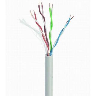 Kabel UTP drut kat. 5e (CCA) 305m szary