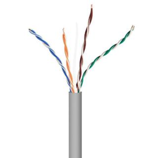 Kabel UTP drut kat. 5e (CCA) 305m szary