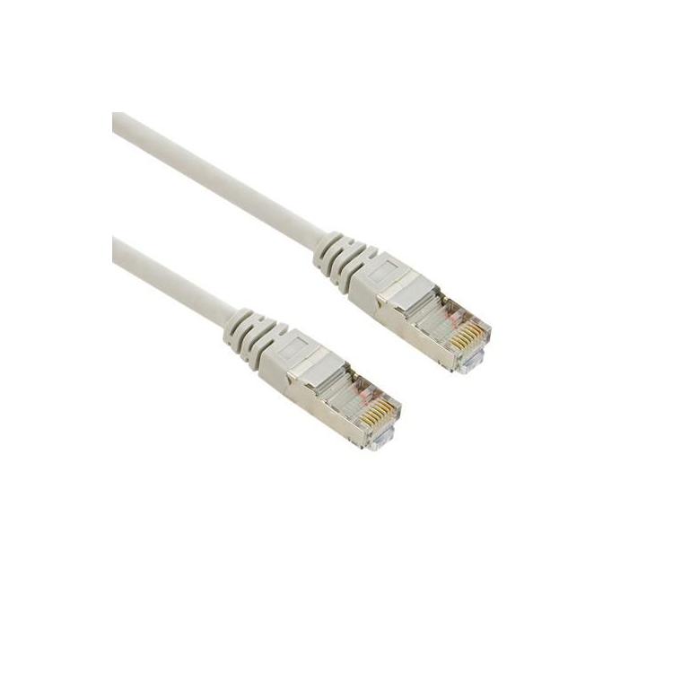 Patchcord RJ45 | osłonka zalewana | kat. 6 | FTP | 3m | szary