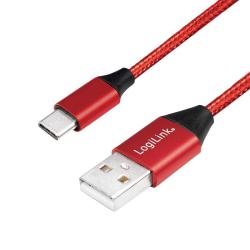 Kabel USB 2.0 LogiLink CU0147 USB A - USB-C, M/M,...