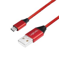 Kabel USB 2.0 LogiLink CU0151 USB A - micro USB B, M/M,...