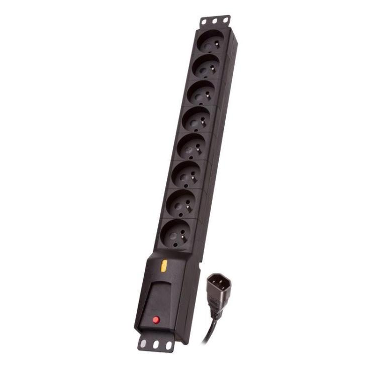 Listwa zasilająca LZRM 810 BW IEC 320, PDU, 1.5m