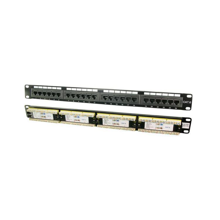 Patch panel CAT6 24-porty