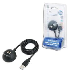 Kabel USB LogiLink CU0013B USB A(M) USB A(F) stacja dokująca