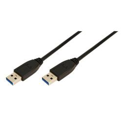 Kabel USB 3.0 LogiLink CU0038 A/A męski 1m