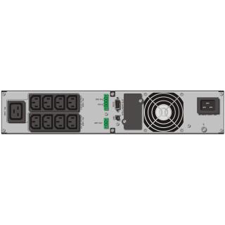 Zasilacz awaryjny on-line 3000VA 8X IEC + 1x IEC/C19OUT, USB/232, LCD, RACK 19/tower