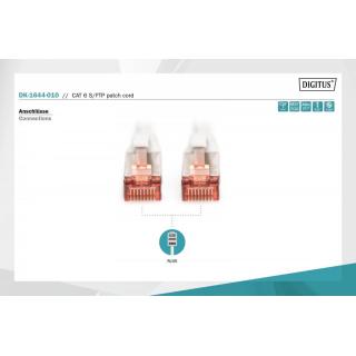 Patch cord S/FTP kat.6 LS0H 1m Szary