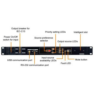 AUTOMATIC TRANSFER SWITCH RACK 19" DLA UPS DO 3000VA, 8X...