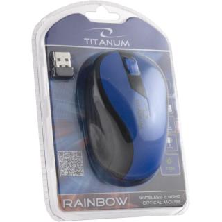 TITANUM MYSZ BEZPRZEWODOWA OPTYCZNA TM114B RAINBOW NIEBIESKA