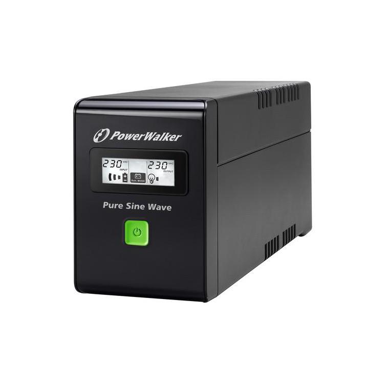 UPS LINE-INTERACTIVE 800VA 2X PL 230V, PURE SINE WAVE, RJ11/45 IN/OUT, USB, LCD