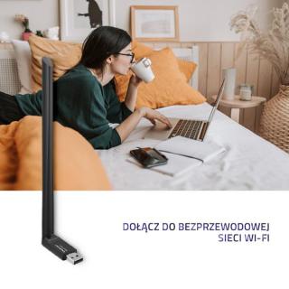 Adapter Wi-Fi USB z anteną bezprzewodowy