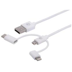 Kabel Manhattan 3w1 USB-A 2.0 / Lightning, USB-C,...