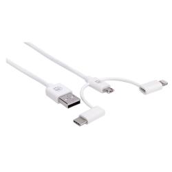 Kabel Manhattan 3w1 USB-A 2.0 / Lightning, USB-C,...