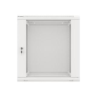 Szafa instalacyjna wisząca 19'' 12U 600X600mm szara (drzwi szklane)