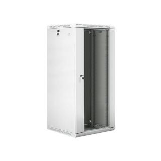 Szafa instalacyjna wisząca 19'' 27U 600X600mm szara (drzwi szklane)