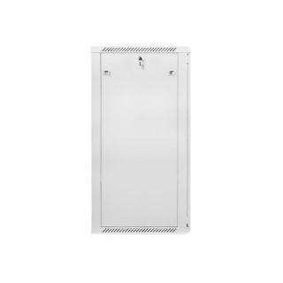 Szafa instalacyjna wisząca 19'' 27U 600X600mm szara (drzwi szklane)