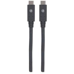 Kabel Manhattan USB-C 3.2 Gen2 M/M 1m czarny