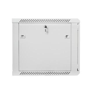 Szafa instalacyjna wisząca 19'' 9U 600X600mm szara (drzwi szklane)