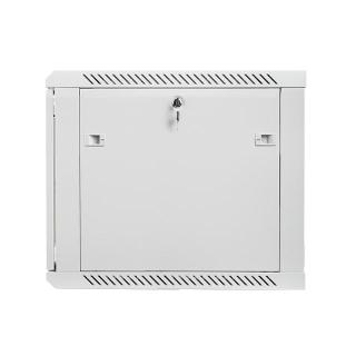 Szafa instalacyjna wisząca 19'' 9U 600X600mm szara (drzwi szklane)