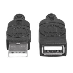 Kabel / Przedłużacz Manhattan USB 2.0 A-A M/F 1m czarny