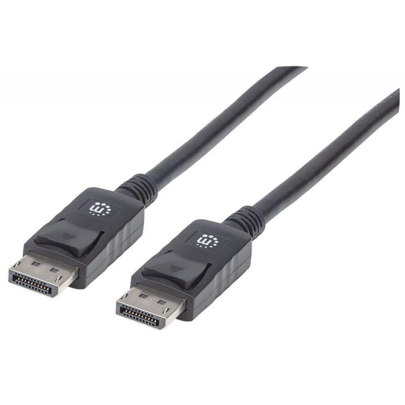 Kabel Manhattam DisplayPort/DisplayPort 1.2, DP-DP M/M, 4K60Hz 2m czarny