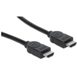 Kabel Manhattan HDMI-HDMI M/M V1,4 Ethernet 3D 4K 7,5 czarny