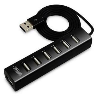 HUB 7x USB2.0 CZARNY Y-2160