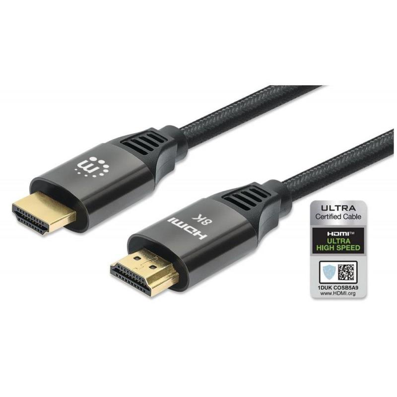 Kabel Manhattan HDMI 2.1 Ultra High Speed z Ethernet 2m 8K60Hz Oplot