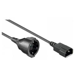 Kabel zasilający / adapter Manhattan C14/Schuko F 1,5m...