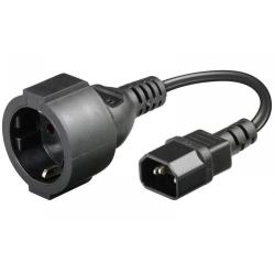 Kabel zasilający / adapter Manhattan C14/Schuko F 0,23m...