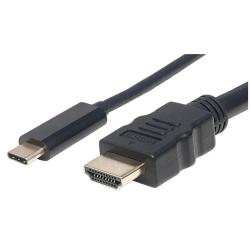 Kabel adapter Manhattan USB-C / HDMI 4K30Hz DP Alt Mode...