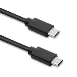 Kabel USB Qoltec 2.0 typ C męski | USB 2.0 typ C męski | 2m | Czarny