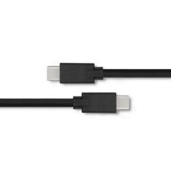 Kabel USB Qoltec 2.0 typ C męski | USB 2.0 typ C męski | 2m | Czarny