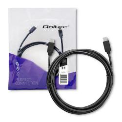 Kabel USB Qoltec 2.0 typ C męski | USB 2.0 typ C męski |...