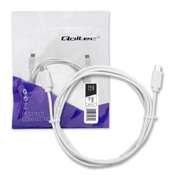 Kabel USB Qoltec 2.0 typ C męski | USB 2.0 typ C męski |...